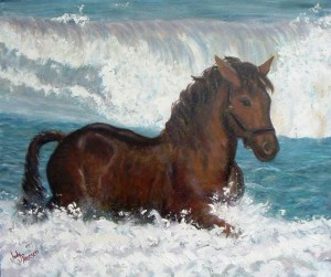 Horse in Waves